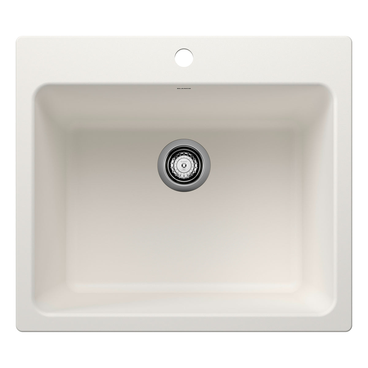 BLANCO 401927 Liven Liven SILGRANIT 25" Single Bowl Dual Mount Laundry Sink - White in White