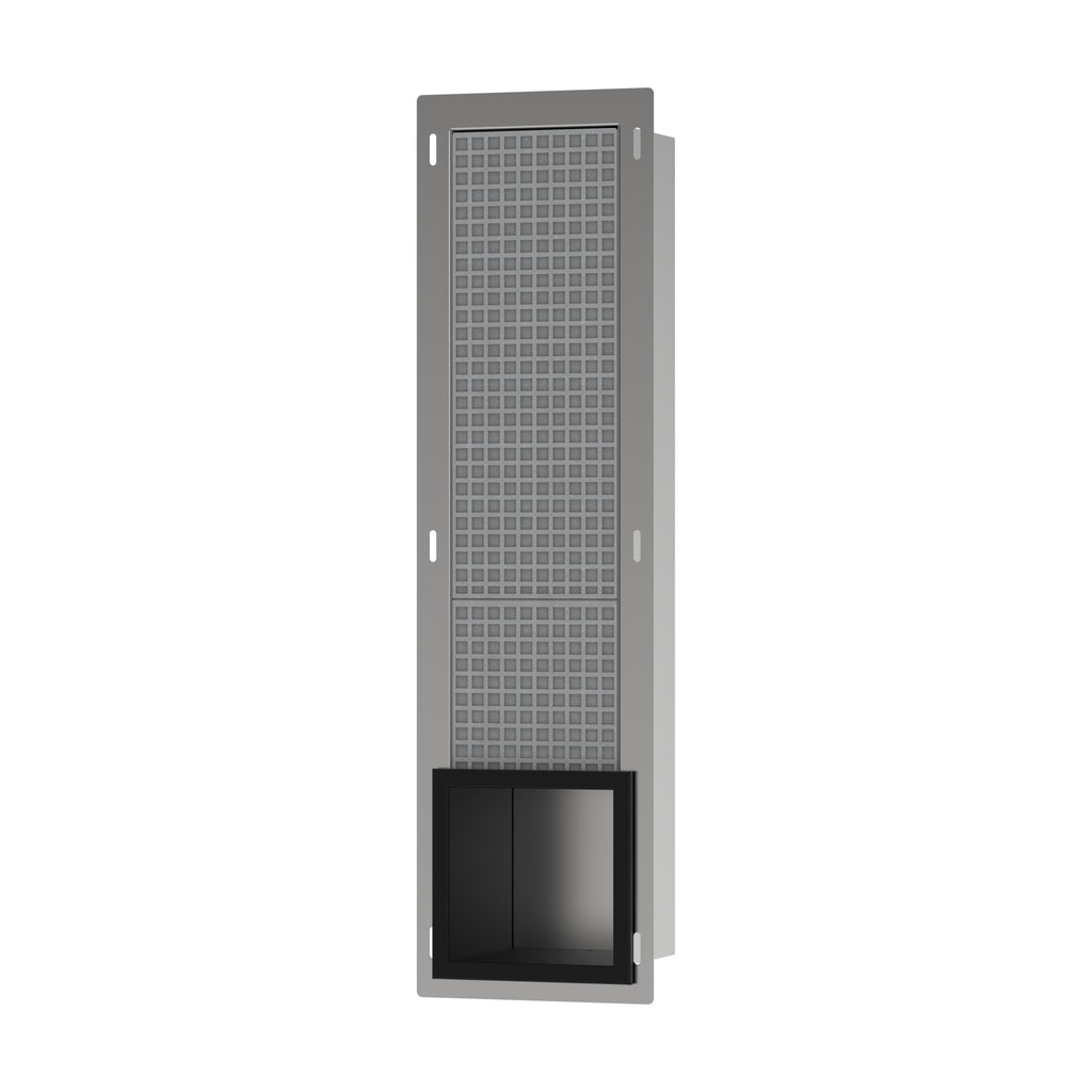 HANSGROHE 56058670 XtraStoris Original Recessed Toilet Paper Holder with Storage & Tileable Door - Matte Black