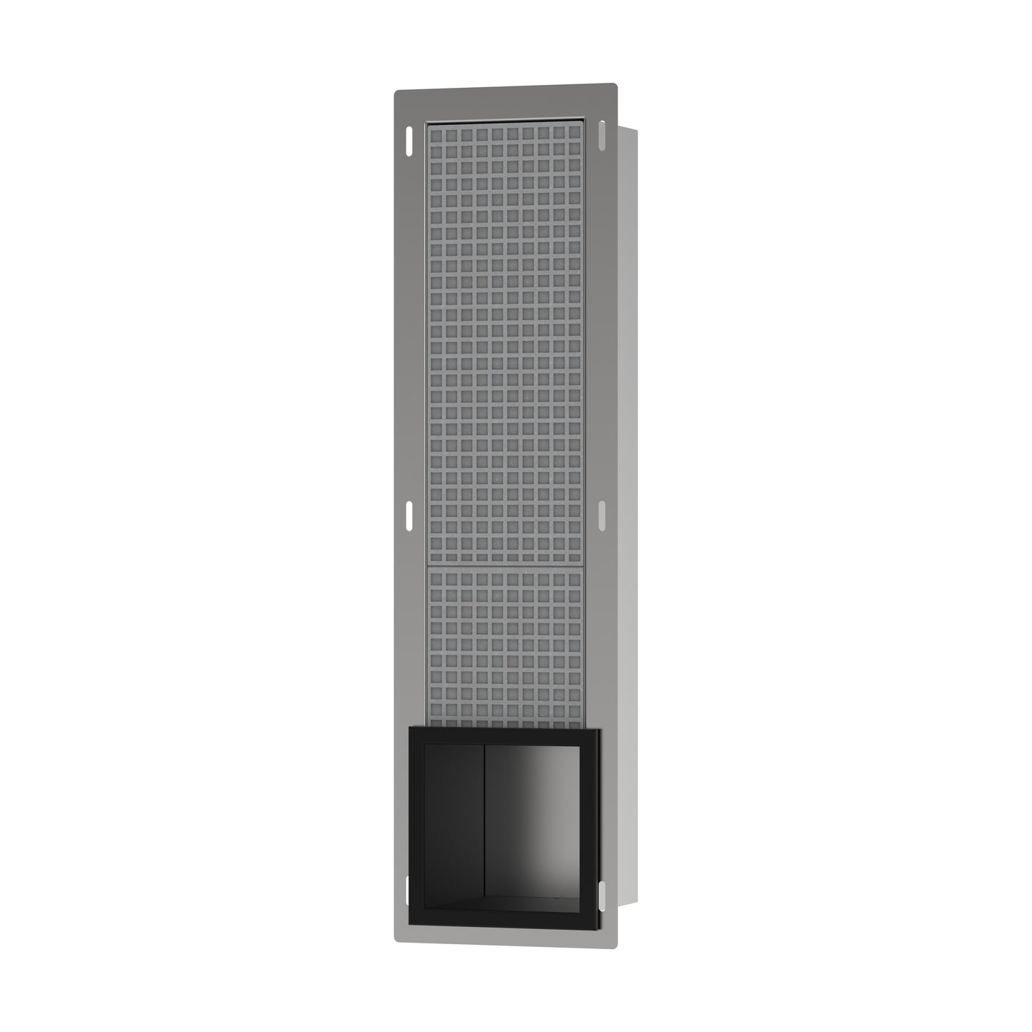 HANSGROHE 56058670 XtraStoris Original Recessed Toilet Paper Holder with Storage & Tileable Door - Matte Black