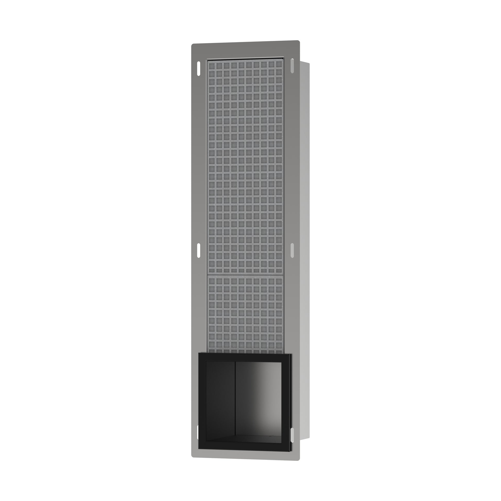 HANSGROHE 56058670 XtraStoris Original Recessed Toilet Paper Holder with Storage & Tileable Door - Matte Black