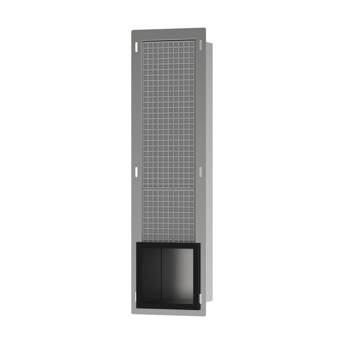 HANSGROHE 56058670 XtraStoris Original Recessed Toilet Paper Holder with Storage & Tileable Door - Matte Black