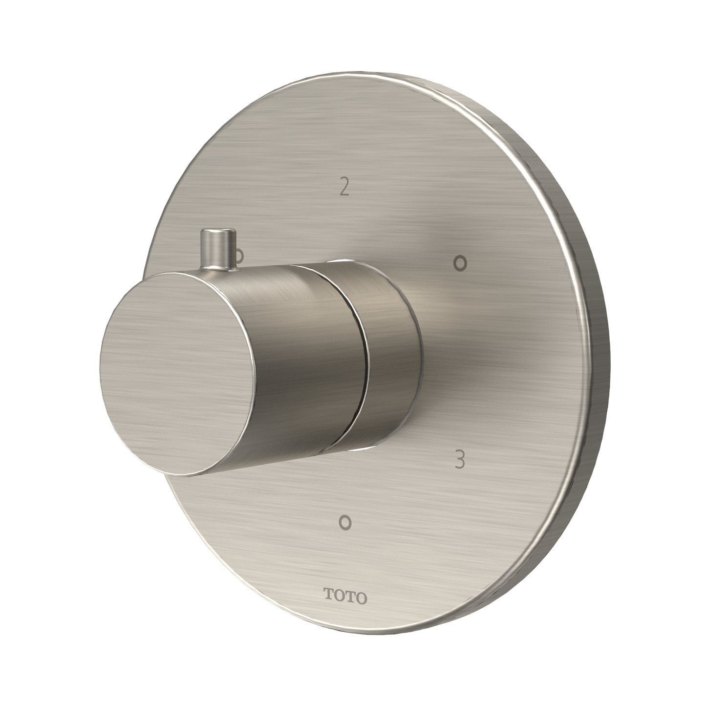 TOTO TBV01102U#BN Round Three-Way Diverter Trim with Off , Brushed Nickel