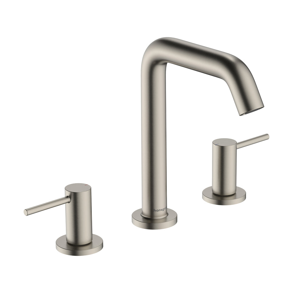 HANSGROHE 73332821 Tecturis S Widespread Faucet 150, 1.2 GPM - Brushed Nickel