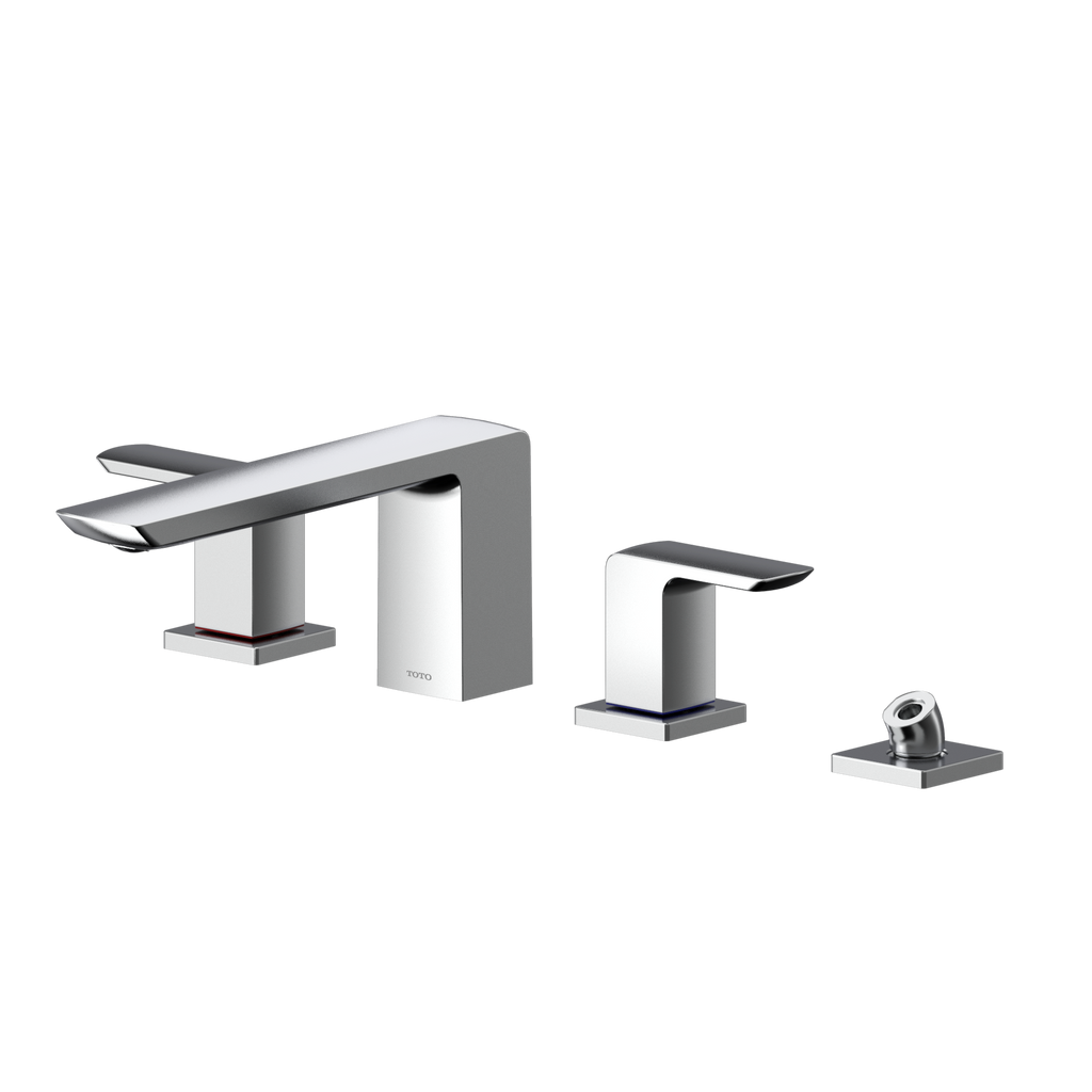 TOTO TBG02202U#CP Gr Two-Handle Deck-Mount Roman Tub Filler Trim With Handshower - Polished Chrome