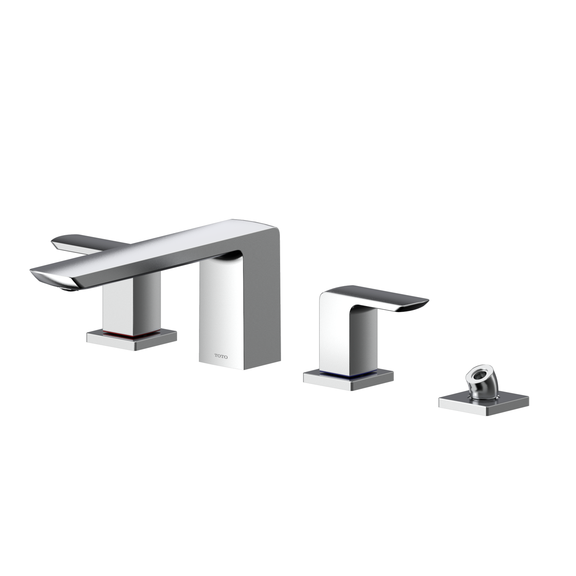 TOTO TBG02202U#CP Gr Two-Handle Deck-Mount Roman Tub Filler Trim With Handshower - Polished Chrome