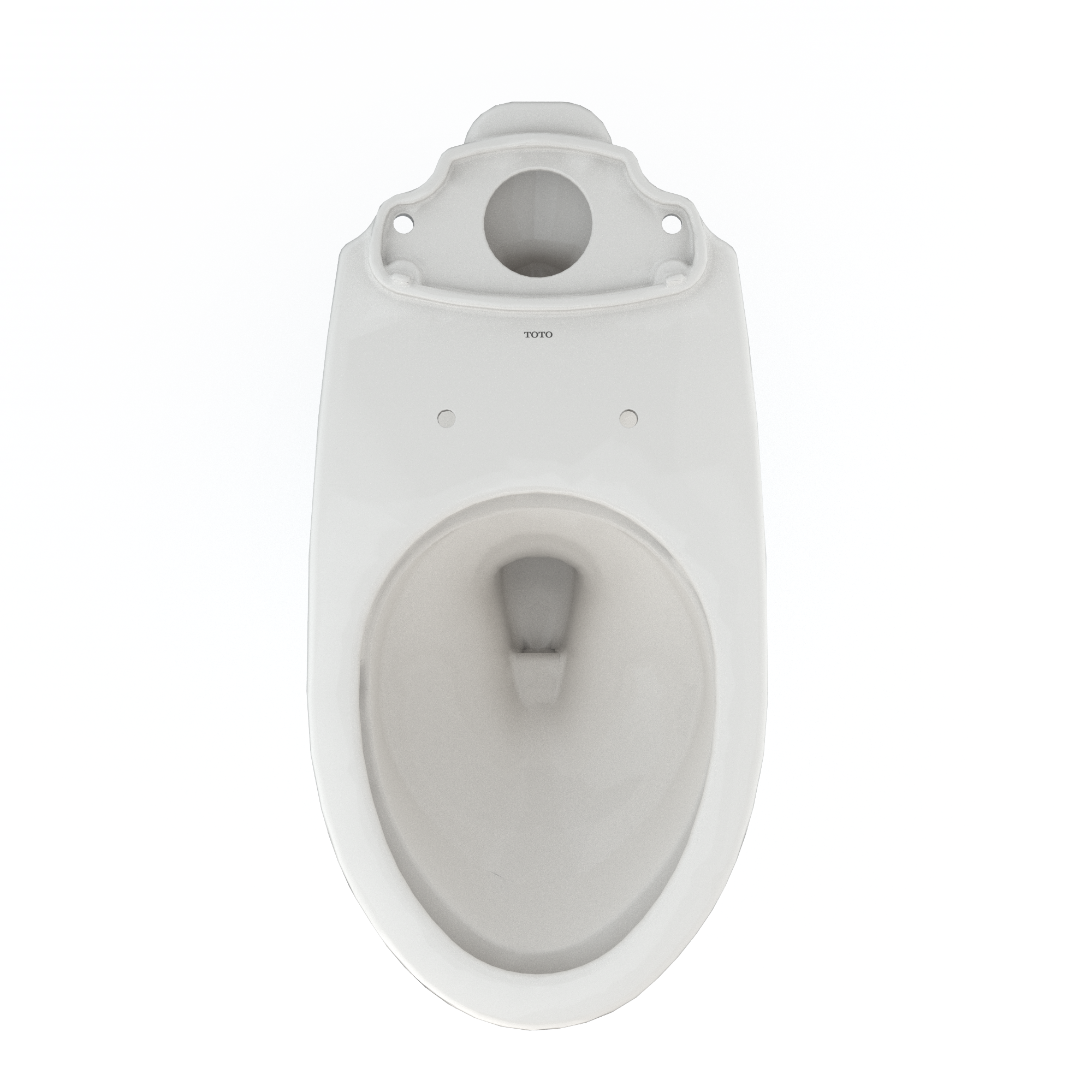 TOTO C776CEG#11 Drake Elongated Tornado Flush Toilet Bowl With Cefiontect - Colonial White