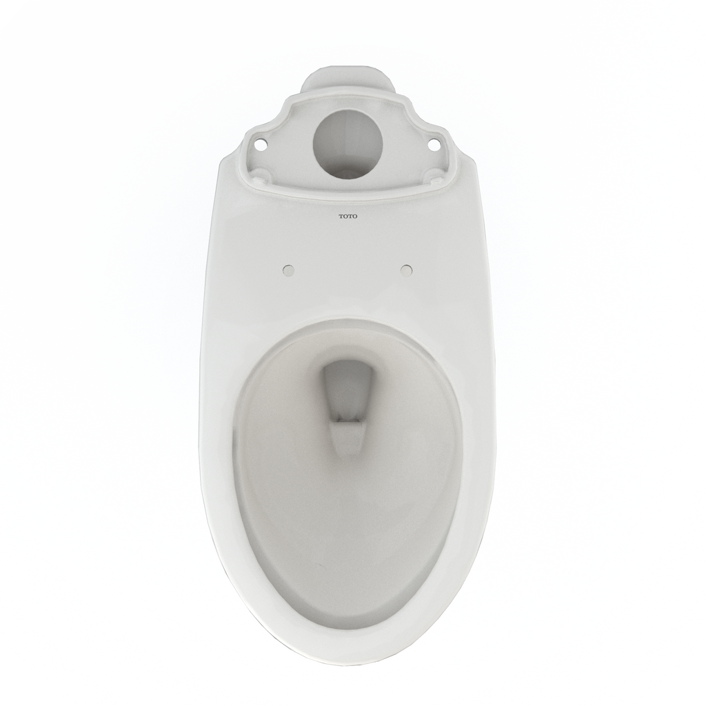 TOTO C776CEFG#11 Drake Elongated Universal Height Tornado Flush Toilet Bowl With Cefiontect - Colonial White