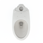 TOTO C776CEFG#11 Drake Elongated Universal Height Tornado Flush Toilet Bowl With Cefiontect - Colonial White
