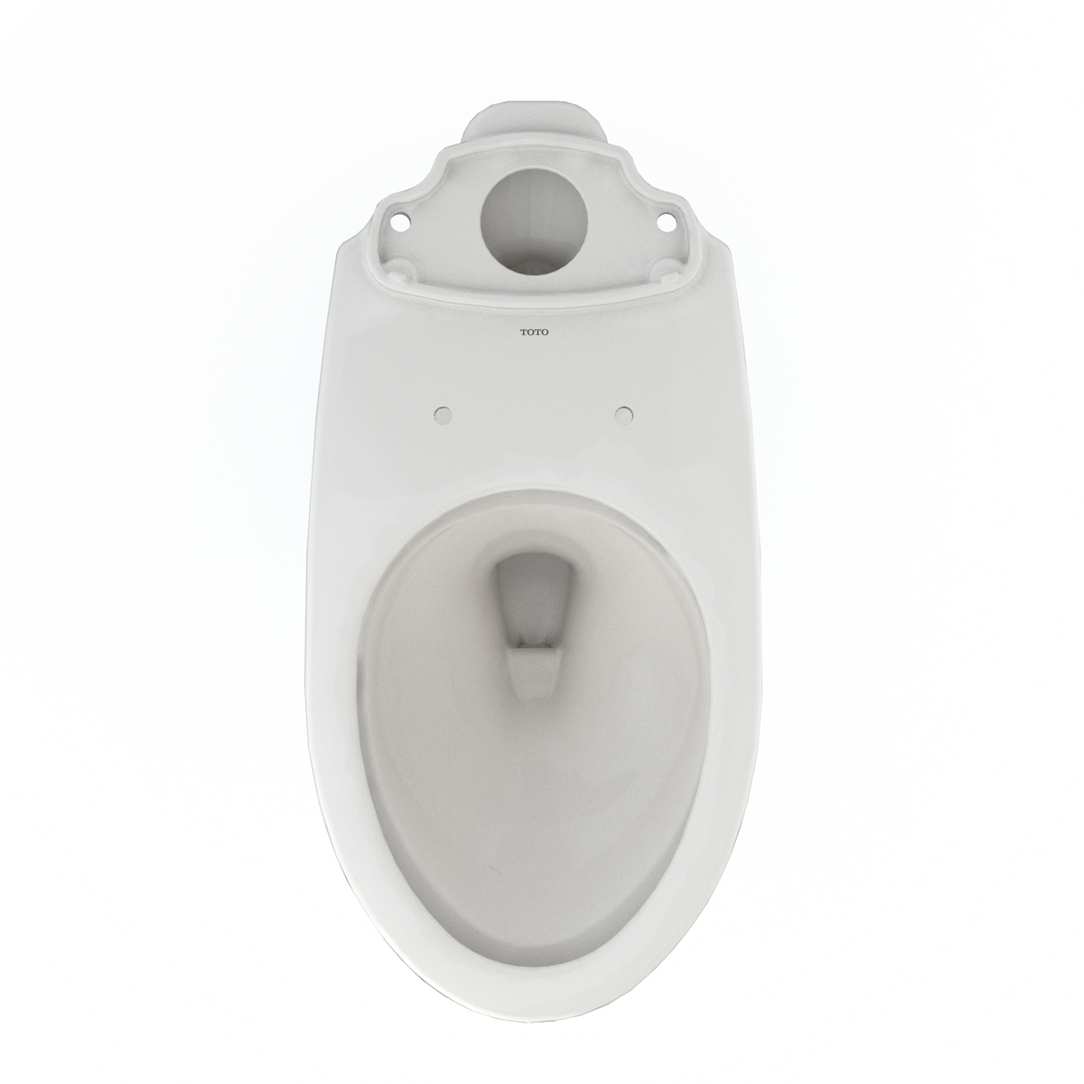 TOTO C776CEFG#11 Drake Elongated Universal Height Tornado Flush Toilet Bowl With Cefiontect - Colonial White
