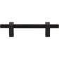 JEFFREY ALEXANDER 598-96MB Larkin Knurled Center 96 mm Center-to-Center Bar Pull - Matte Black