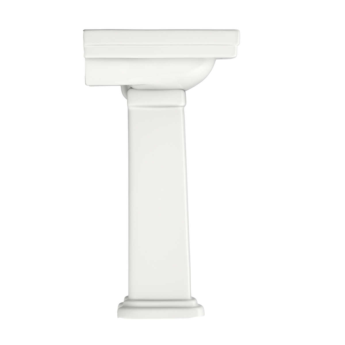TOTO LPT532N#11 Promenade 24" X 19-1/4" Rectangular Pedestal Bathroom Sink For Single Hole Faucets - Colonial White
