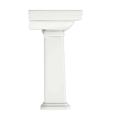TOTO LPT532N#11 Promenade 24" X 19-1/4" Rectangular Pedestal Bathroom Sink For Single Hole Faucets - Colonial White