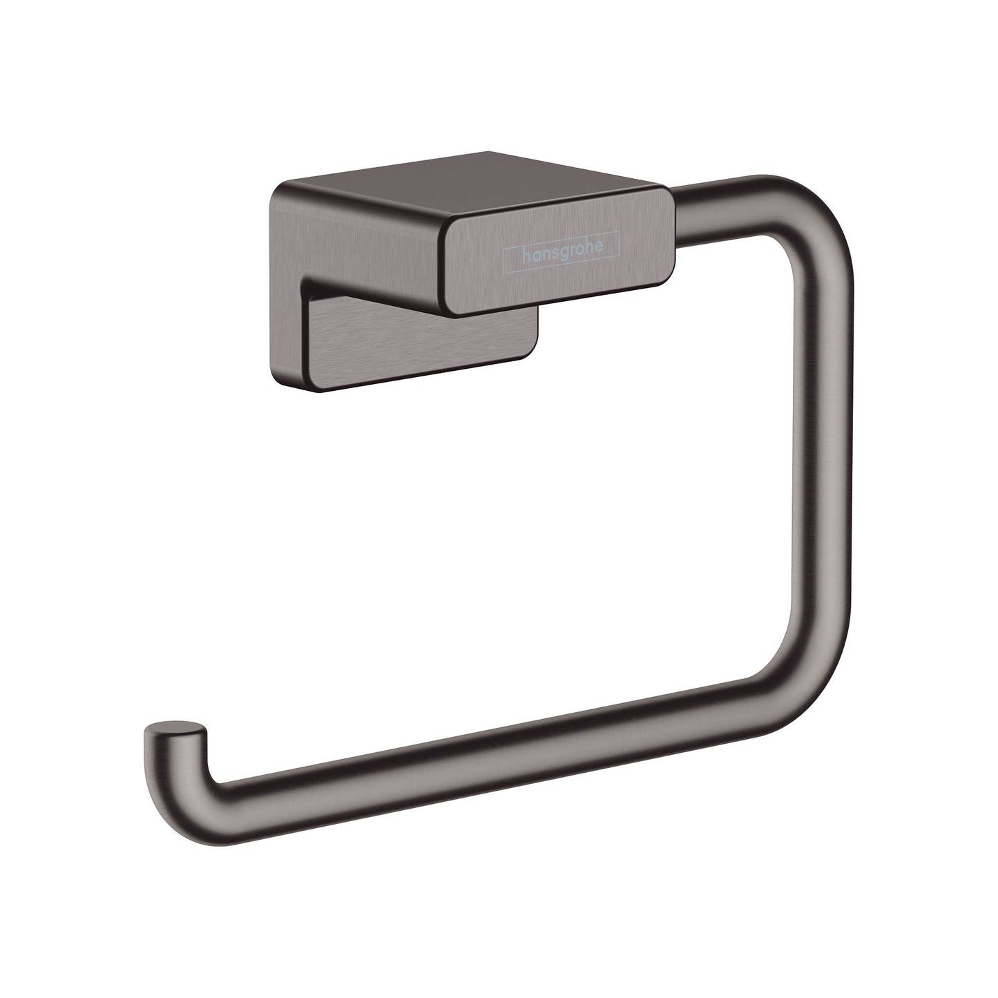 HANSGROHE 41771340 AddStoris Toilet Paper Holder without Cover - Brushed Black Chrome