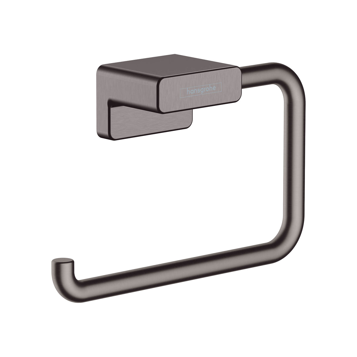 HANSGROHE 41771340 AddStoris Toilet Paper Holder without Cover - Brushed Black Chrome