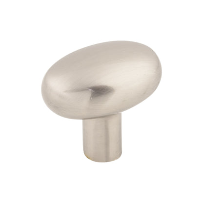 TOP KNOBS M2071 Aspen II Small Potato 1 9/16" Length Oval Knob - Brushed Satin Nickel