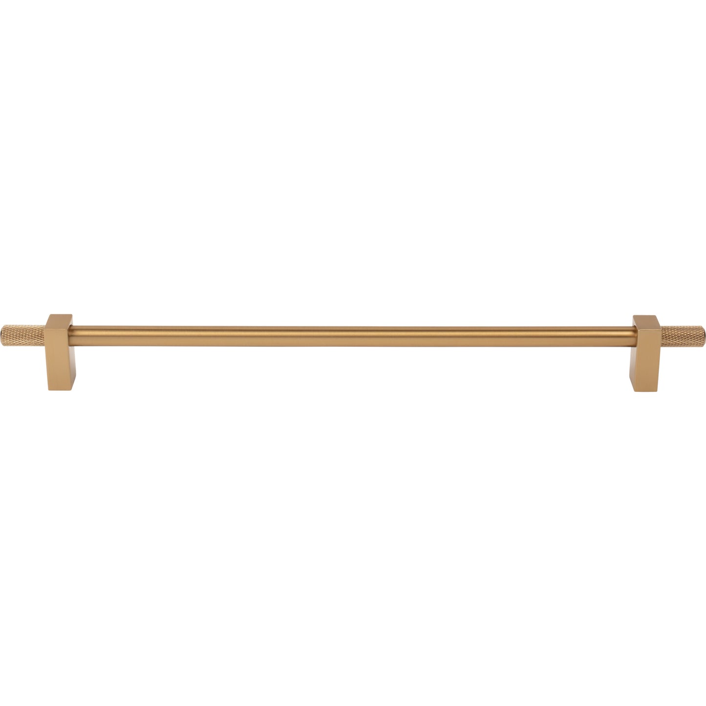 JEFFREY ALEXANDER 698-305SBZ Larkin Knurled Ends 305 mm Center-to-Center Bar Pull - Satin Bronze