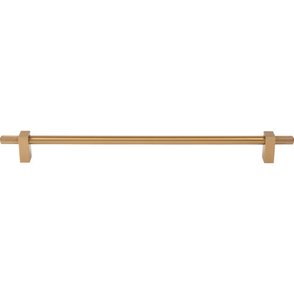 JEFFREY ALEXANDER 698-305SBZ Larkin Knurled Ends 305 mm Center-to-Center Bar Pull - Satin Bronze