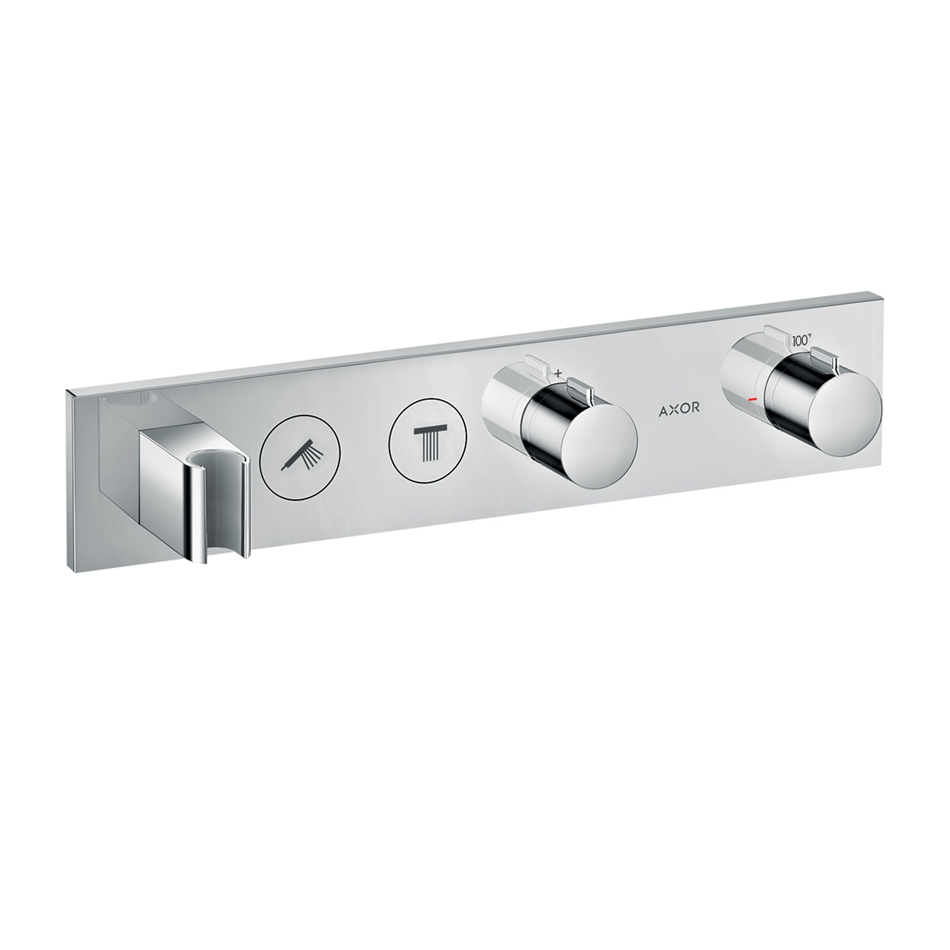 AXOR 18355001 ShowerSolutions Thermostatic Module Trim Select for 2 Functions - Chrome