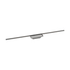 HANSGROHE 56223001 RainDrain Minimalistic Complete Set 2", 47 1/4" Trim and Installation Set - Brushed Stainless Steel