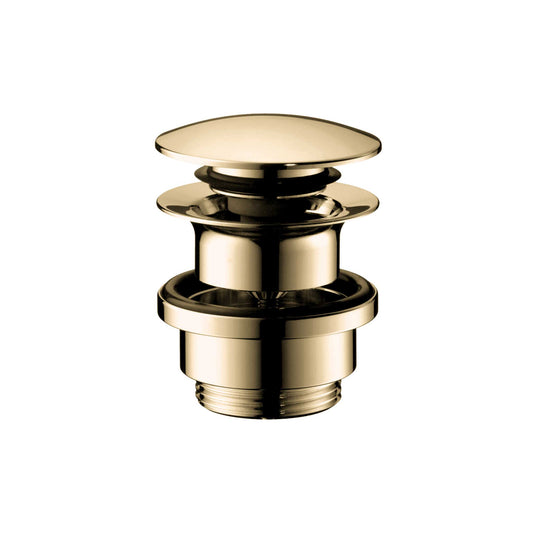 HANSGROHE 50100991 Push-Open Sink Drain in Polished Gold Optic