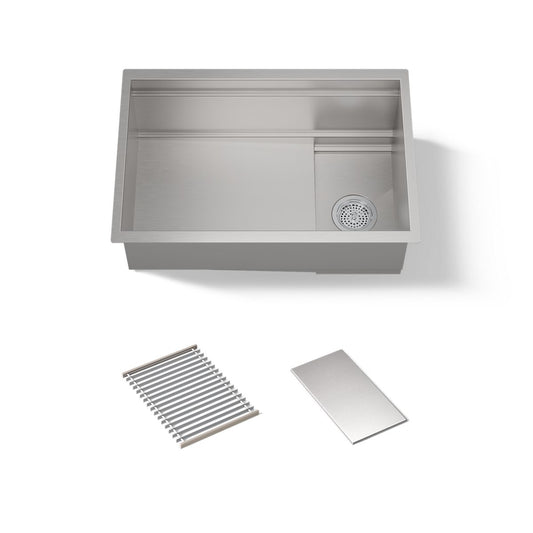 KOHLER 37911-NA Synthos 27-3/4" undermount single-bowl kitchen sink  -  Stainless Steel