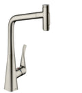 HANSGROHE 73820801 Metris Select HighArc Kitchen Faucet, 2-Spray Pull-Out, 1.75 GPM - Stainless Steel Optic