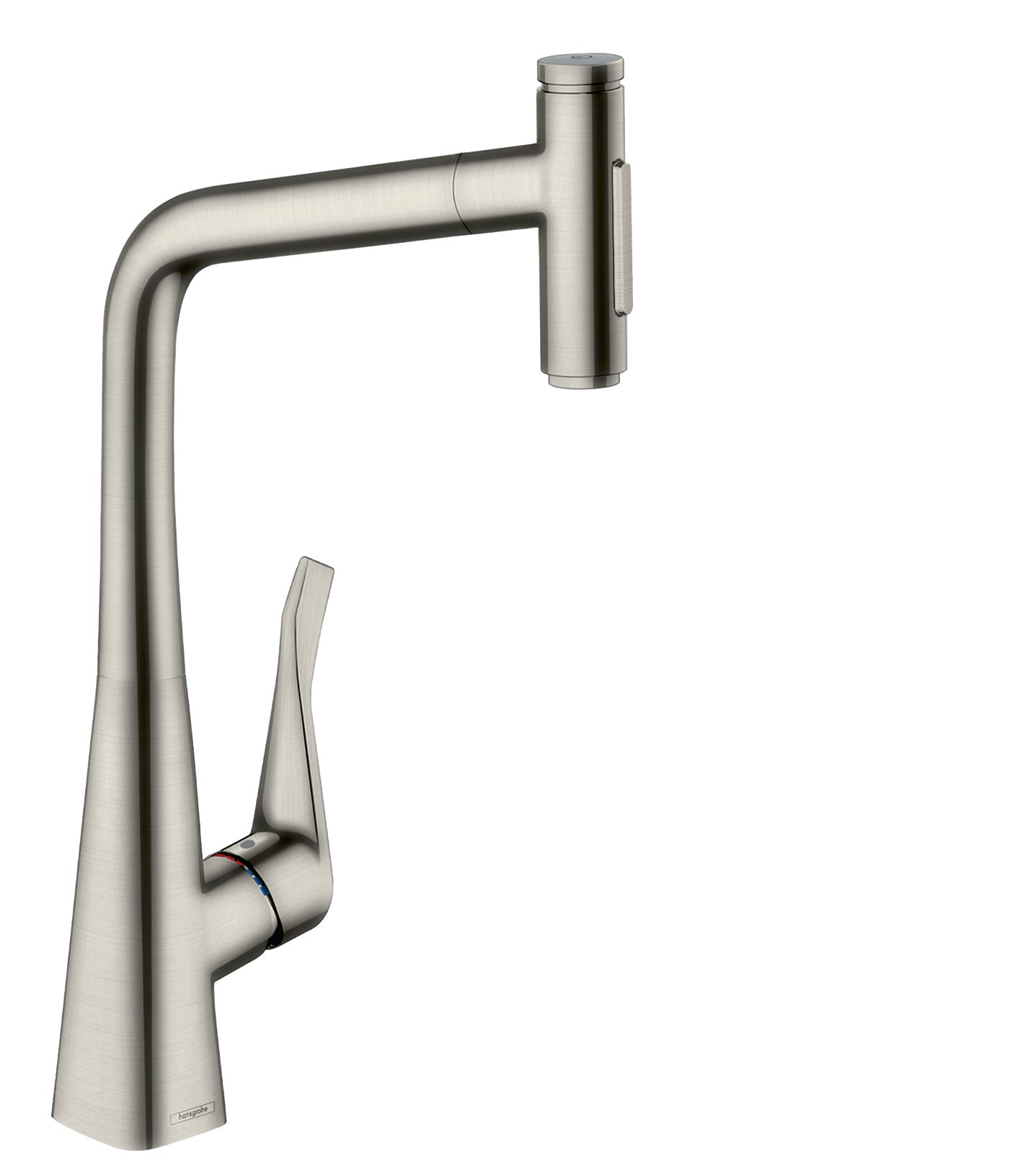 HANSGROHE 73820801 Metris Select HighArc Kitchen Faucet, 2-Spray Pull-Out, 1.75 GPM - Stainless Steel Optic