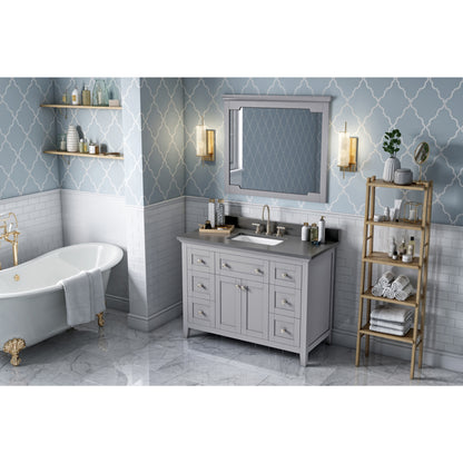 JEFFREY ALEXANDER VN2CHA-48-GR-NT 48" Grey Chatham Vanity - Grey