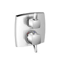 HANSGROHE 15727001 Ecostat Classic Thermostatic Trim with Volume Control, Square - Chrome