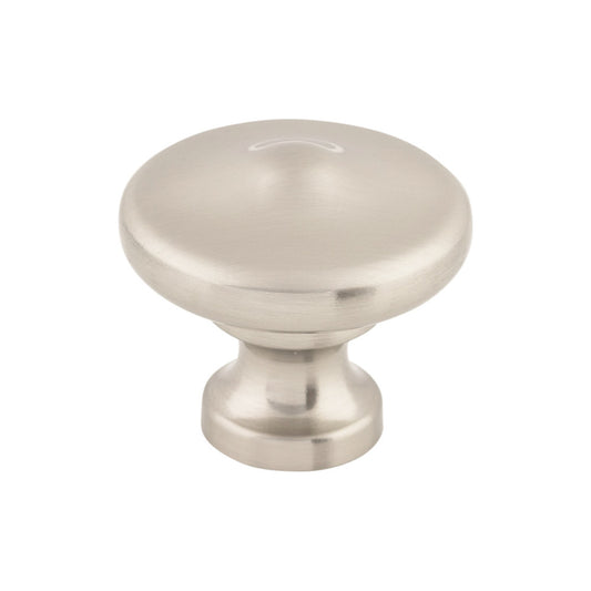 TOP KNOBS M1921 Peak 1 5/16" Diameter Round Knob - Brushed Satin Nickel