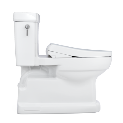 TOTO MW9744734CEFGA#01 Washlet+ Eco Guinevere Elongated 1.28 Gpf Universal Height Toilet - Cotton White