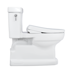 TOTO MW9744724CEFG#01 Washlet+ Eco Guinevere Elongated 1.28 Gpf Universal Height Toilet With S7 Classic Bidet Seat - Cotton White