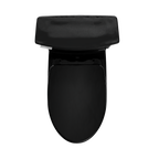TOTO MS964124CEF#51 Soiree One Piece Elongated 1.28 Gpf Universal Height Skirted Toilet - Ebony