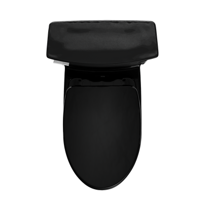 TOTO MS964124CEF#51 Soiree One Piece Elongated 1.28 Gpf Universal Height Skirted Toilet - Ebony