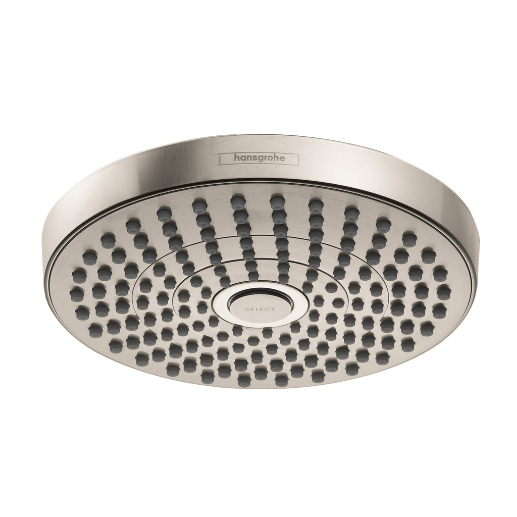 HANSGROHE 26549821 Croma Select S Showerhead 180 2-Jet, 1.5 GPM - Brushed Nickel
