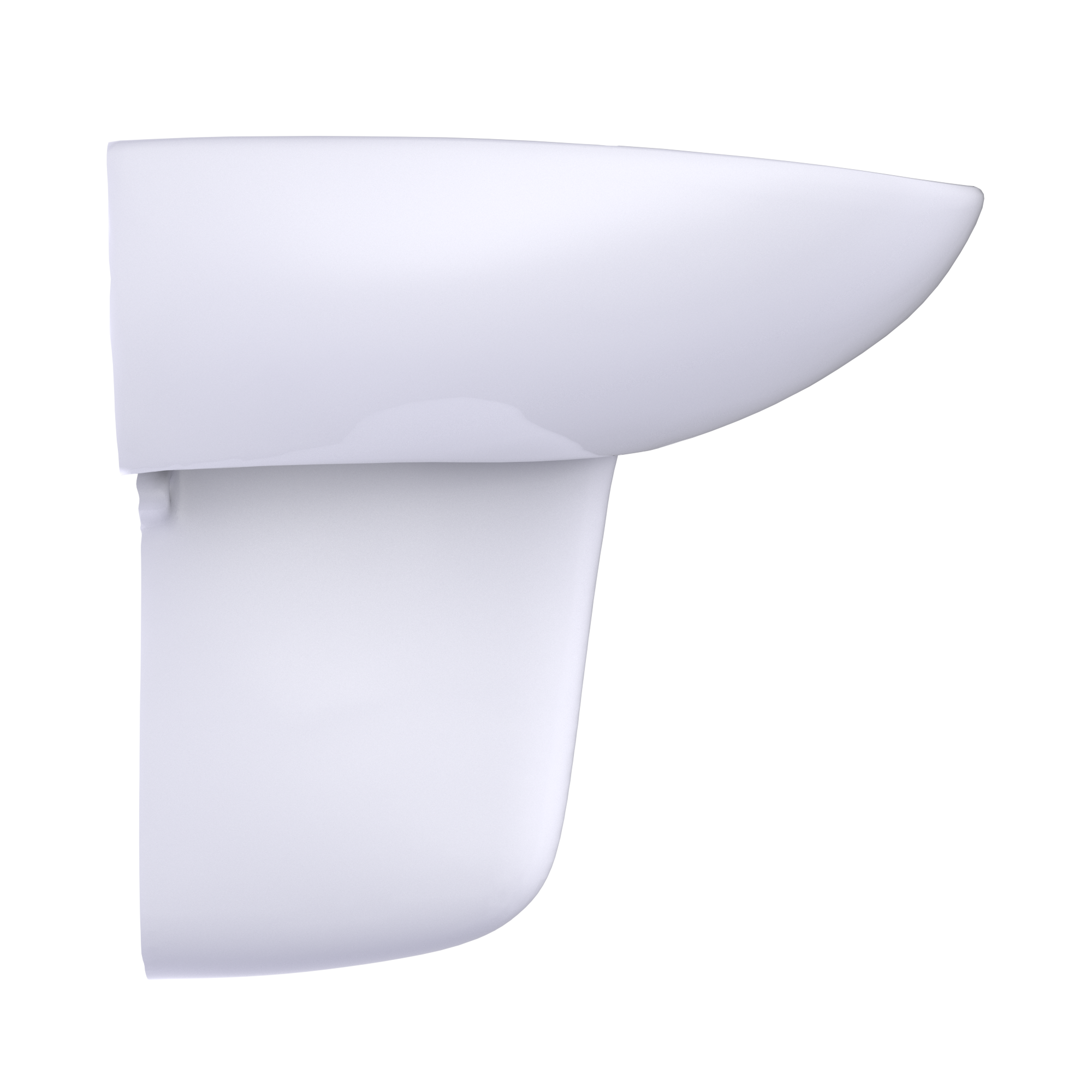 TOTO LHT242.4G#01 Prominence Oval Wall-Mount Bathroom Sink With Cefiontect And Shroud For 4 Inch Center Faucets - Cotton White