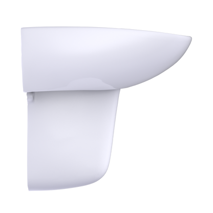 TOTO LHT242.4G#01 Prominence Oval Wall-Mount Bathroom Sink With Cefiontect And Shroud For 4 Inch Center Faucets - Cotton White