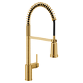 MOEN F5923BG Align Pre-Rinse Spring Kitchen 3 In 1 Water Filtration Faucet - Brushed Gold