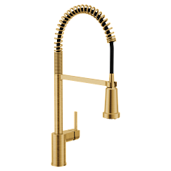 MOEN F5923BG Align Pre-Rinse Spring Kitchen 3 In 1 Water Filtration Faucet - Brushed Gold