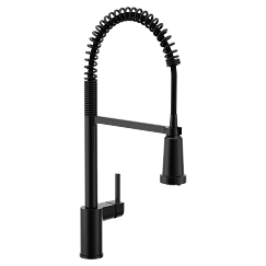 MOEN F5923BL Align Pre-Rinse Spring Kitchen 3 In 1 Water Filtration Faucet - Matte Black