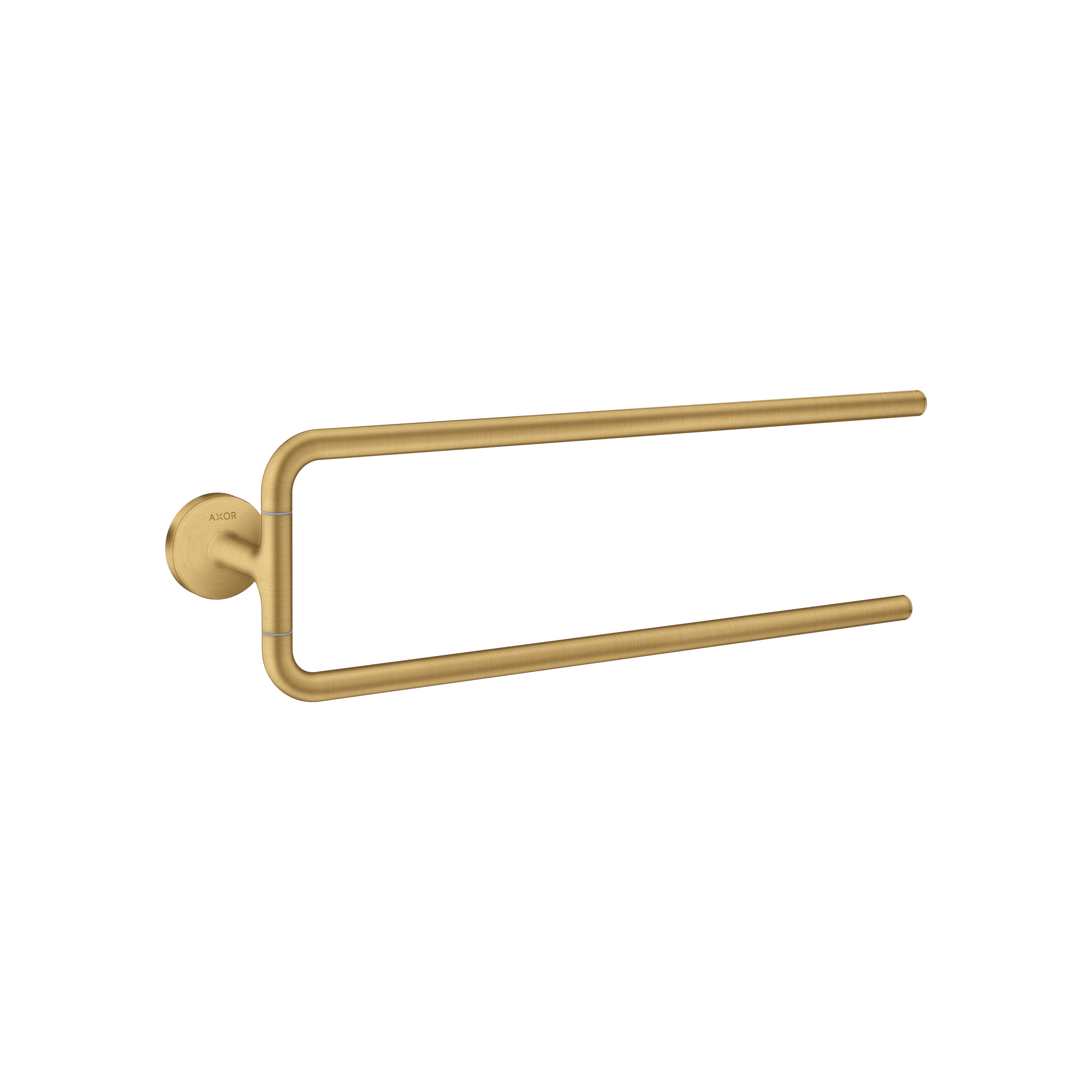 AXOR 42822250 Universal Circular Double Towel Bar, 20" - Brushed Gold Optic