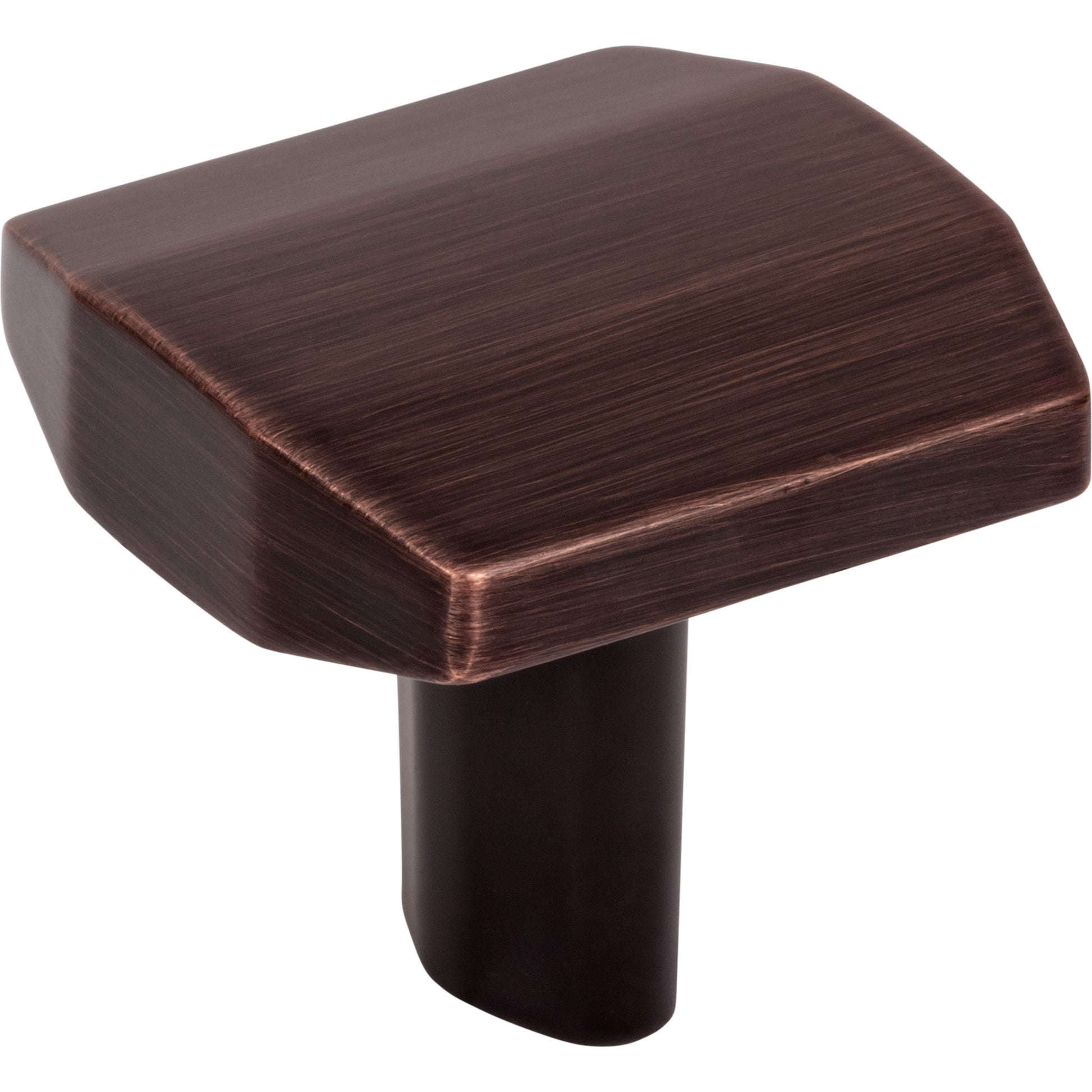 ELEMENTS 641DBAC William 1-1/4" Length Square Knob - Brushed Oil Rubbed Bronze