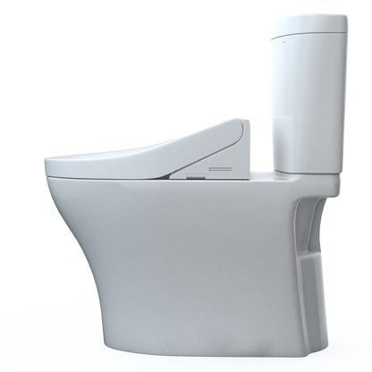 TOTO MW4483074CEMFGN#01 Washlet+ Aquia Iv Arc Two-Piece Elongated Dual Flush 1.28 And 0.9 Gpf Toilet With C2 Bidet Seat - Cotton White