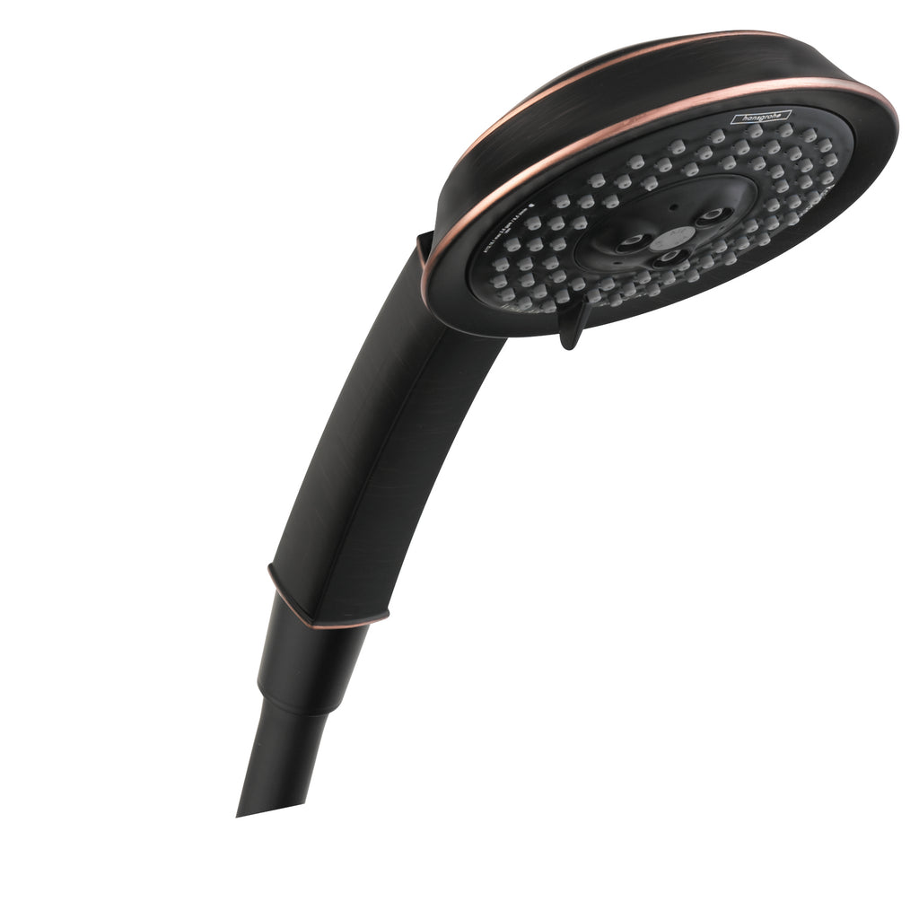 HANSGROHE 28548921 Raindance Classic Handshower 100 3-Jet, 2.5 GPM - Rubbed Bronze
