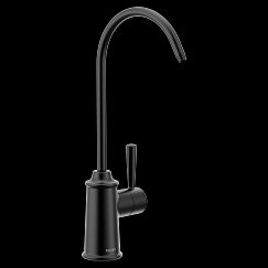 MOEN F7600BL Sip Traditional Matte black one-handle beverage faucet, Matte Black