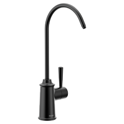 MOEN F7600BL Sip Traditional One-Handle High Arc Beverage Faucet - Matte Black