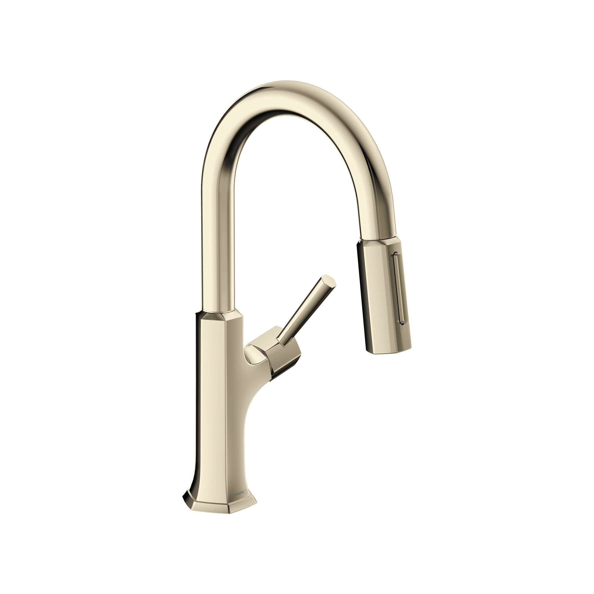 HANSGROHE 04853830 Locarno Prep Kitchen Faucet, 2-Spray Pull-Down, 1.75 GPM - Polished Nickel
