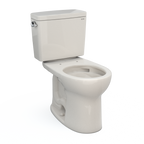 TOTO CST775CSFG#12 Drake Two-Piece Round 1.6 Gpf Universal Height Tornado Flush Toilet With Cefiontect - Sedona Beige