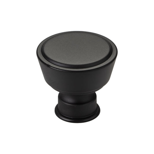 TOP KNOBS TK3120BLK Ormonde 1 3/8" Diameter Cylindrical Knob - Flat Black