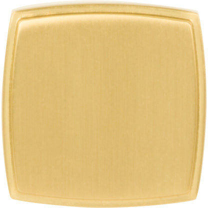JEFFREY ALEXANDER 141BG Renzo 1-1/4" Diameter Square Knob - Brushed Gold